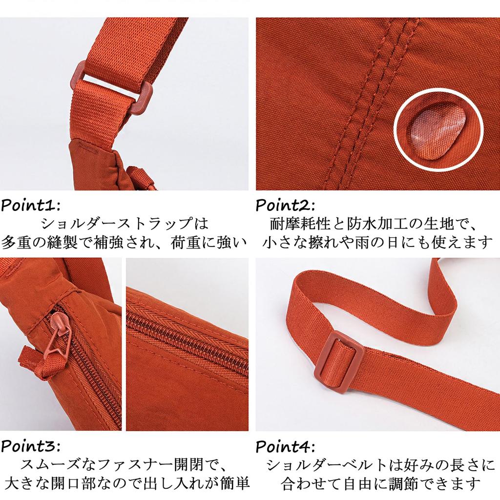 Ailiyumo Crescent-Shaped Nylon Shoulder Bag for Women, Lightweight, Stylish, Waterproof, Durable, with Pockets, Practical, Soft, Unisex, Perfect for