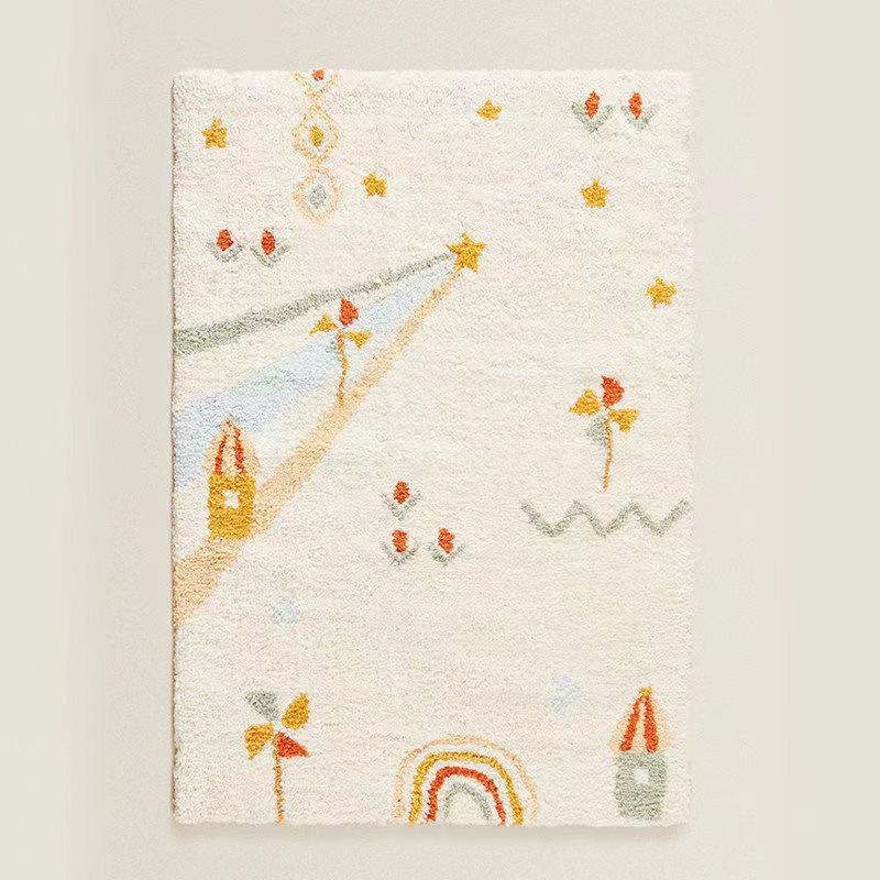 Rozkošný koberec do dětské ložnice a herny - Silný, měkký, s kresleným potiskem