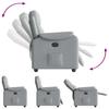 Recliner Chair Light Grey Fabric