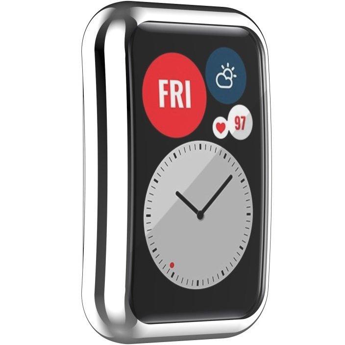 2-in-1 Case with Screen Protector for Huawei Watch Fit, Silver