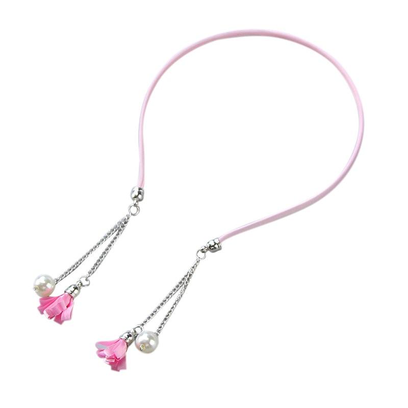 Girl retro tassel fake earring hair hoop bands holder headband accessories