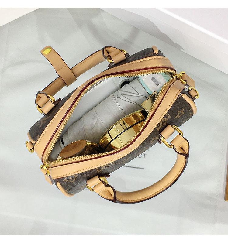 Vintage Kwiatowa Mini Torebka Crossbody Boston w Kształcie Poduszki - Nowy Damski Design High-End 2025