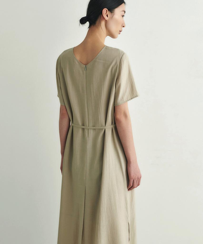 Aesmoeo Marine Loose Long Dress (Olive)