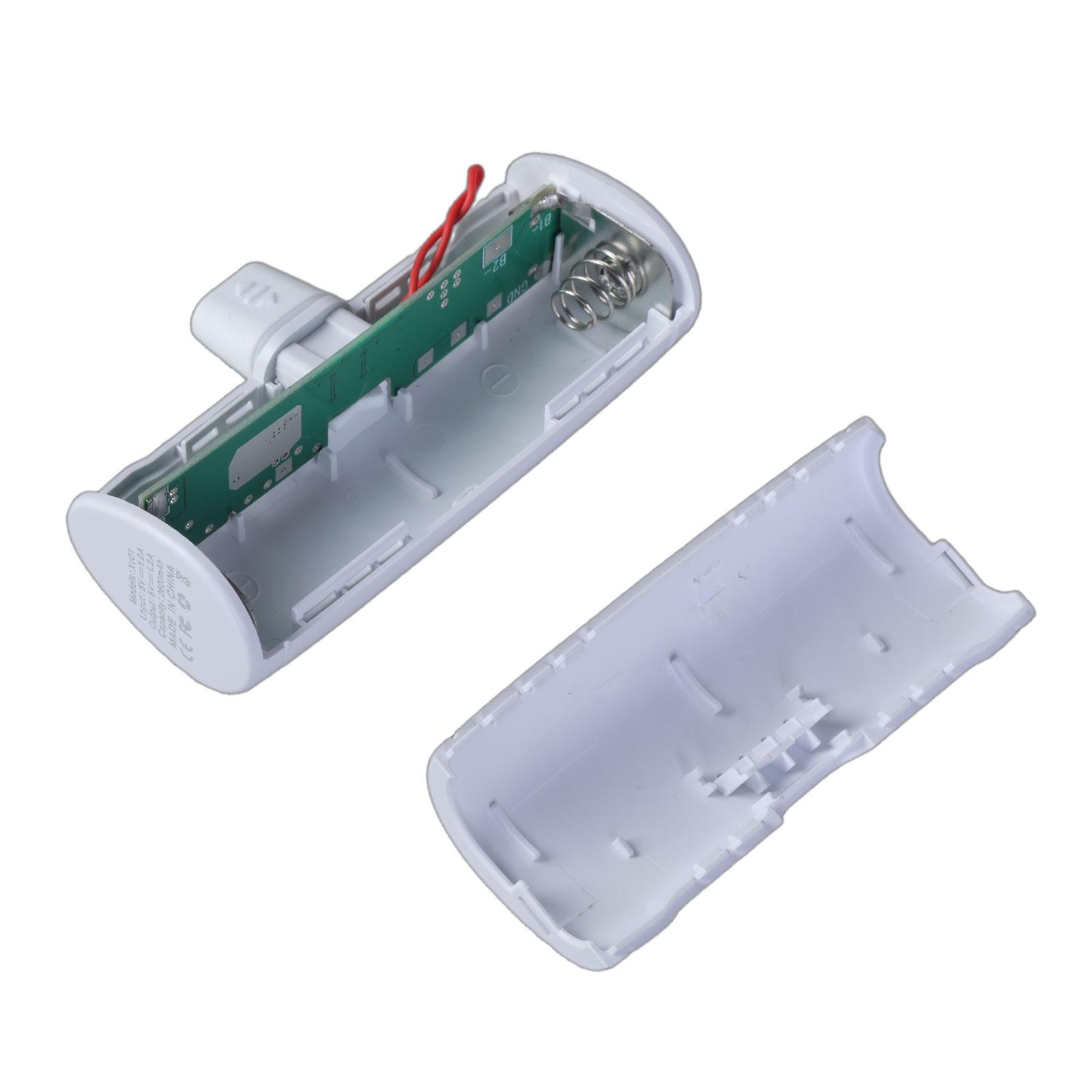 

Сделай сам Коробка для хранения батарей Без пайки Внешний корпус PowerBank 18650 для 1x18650 батареи Легкая установка Порт Type C/Lightning белый