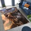 Tappeto Classici God of War Kratos Gioco 3A Tappeto per Giocatori per Camera da Letto Soggiorno Divano Casa Zerbino Decorazione, Tappetino Antiscivolo Grande per Giochi per Bambini