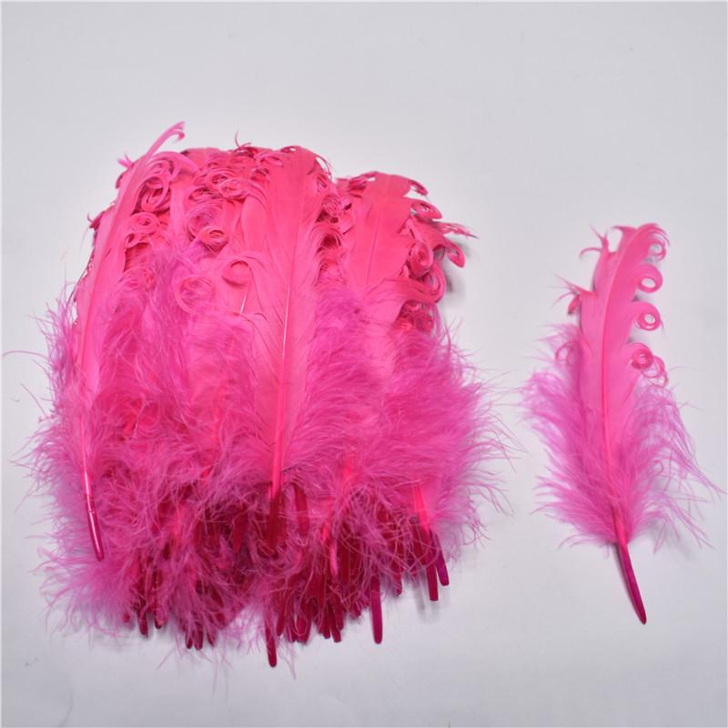 20/100pcs Colorful Curly Goose Feathers for Craftsdiy Jewelry Making Christmas Wedding Centerpiece Hat Plumas Decorativas13-18cm