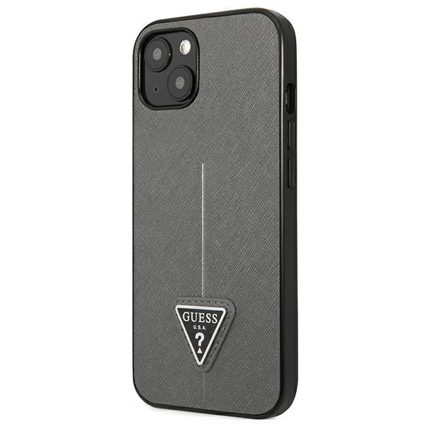 Guess Guhcp14Spsatlg Iphone 14 / 15 / 13 6.1 Srebrny/Silver Hardcase Saffianotriangle Logo