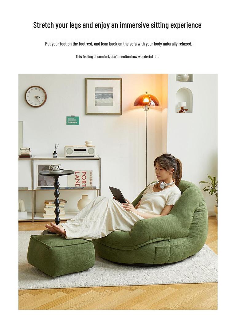 Compact Tatami Balcony Stool: Convertible Sleeper & Lounge Nest