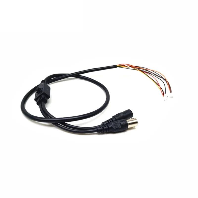 11 Pin CCTV Camera Connection Cable With OSD Menu Button Power Supply And BNC Video Output