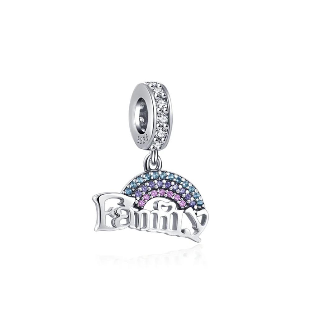 925 Silver Charm Family Tree Sunflower House Pendant DIY Bracelet Jewelry Gift for Women Fashion Trendy