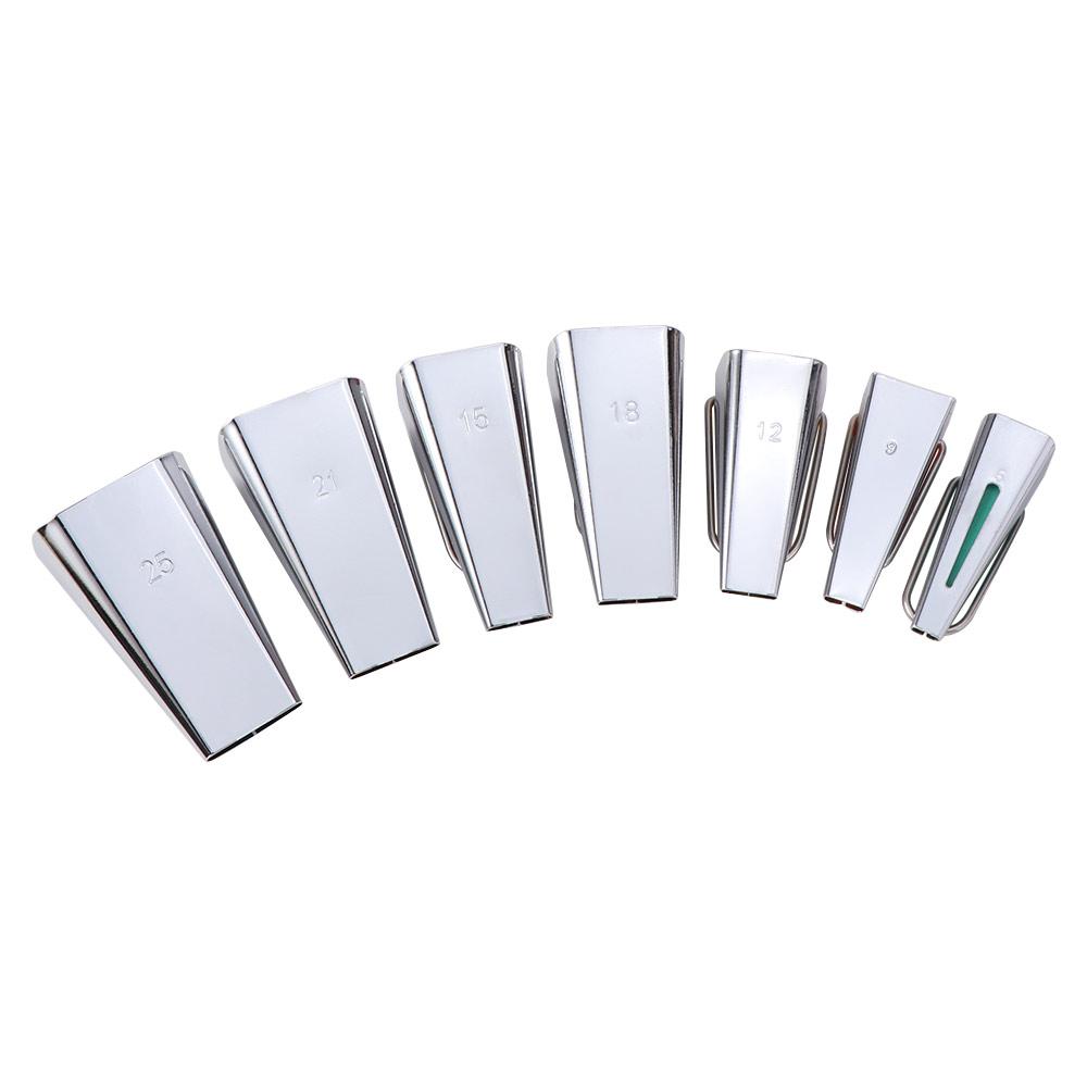 3/4/5/6/7Pcs 7 Sizes Bias Tape Maker Set Non-Slip Versatile Size Range Bias Binding Tape Making Tool with Edge Binding Roller