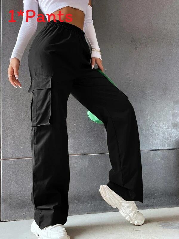 Casual Womens Cargo Pants With Polyester Breathable Fabric For Summer Comfort