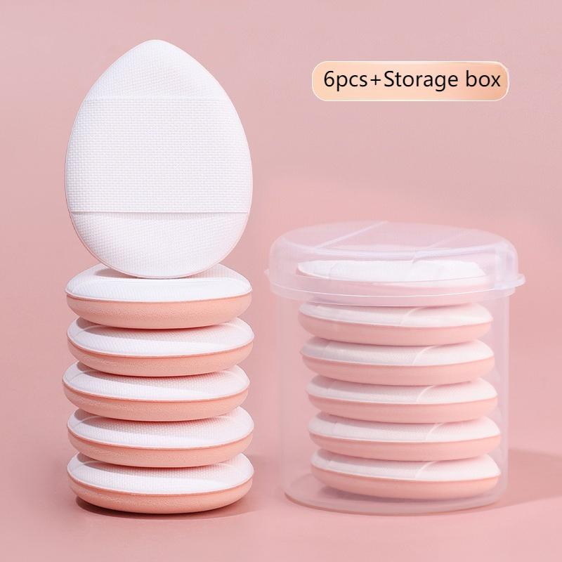 6pcs Finger Puff Little Finger Air Cushion Wet and Dry Fingertip Puff Concealer Cosmetic Tool Makeup Sponges Make Up Accessories