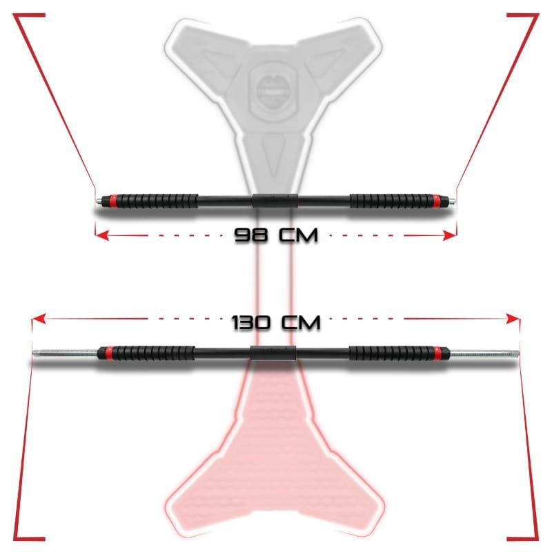 Adjustable Steel Pull-Up Bar 98-130Cm