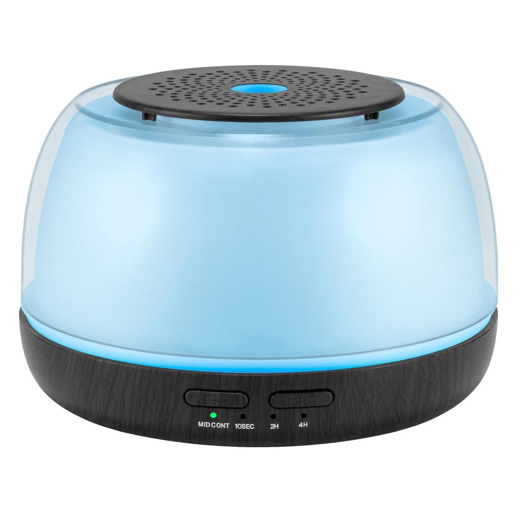 Wood Grain Ultrasonic Aroma Diffuser Lamp, 300ml Humidifier for Bedroom/Desktop