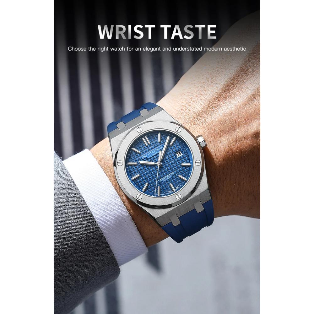 Specht&Sohne 2025 New Luxury Men's Watch Automatic Mechanical Wriswatch Rubber Strap Japan Miyota 8215 Movt Sports Watches 40MM