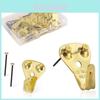 Heavy Duty Wall Mounting Hardware With Copper Coated Hooks For Picture Hanging