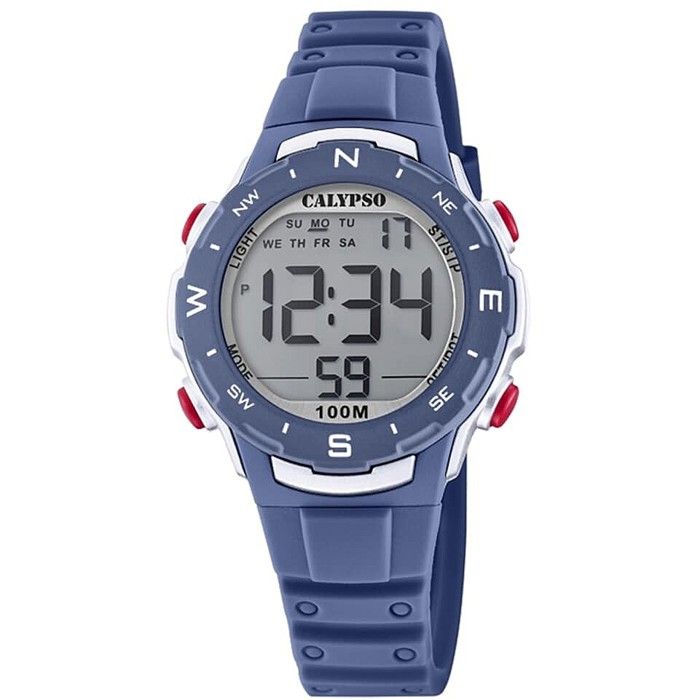 Kinderuhr - CALYPSO - Marineblau - Silikonarmband - Rundes Gehäuse - Analoge Anzeige