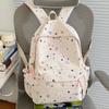 Schoolbag Korean Printed Star Schoolbag Junior High School Girls Large Capacity Multi-compartment Student Backpack High Value Casual Schoolbag