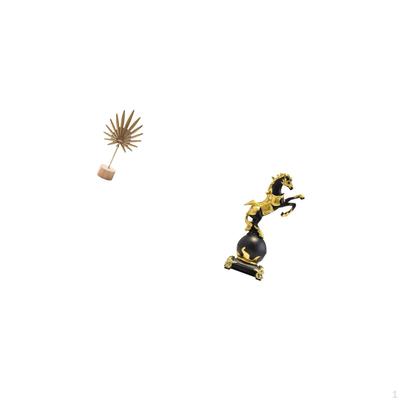 Nordic Abstract Metal And Horse Sculpture Figurine Creative Tabletop Ornament for Home Party Bedroom