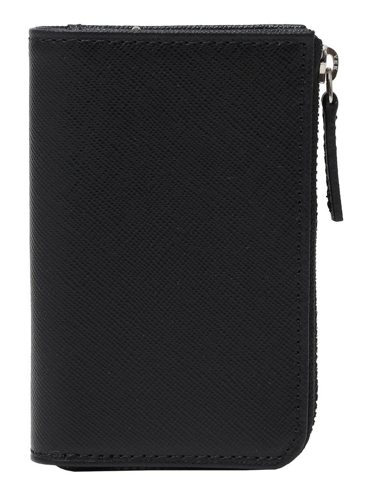 Ships SAFFIANO LEATHER Italian Leather Card Case, Men's, 110030626, Black, One Size