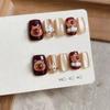 Capybara Pouty Cartoon Wearable Reusable Nail Art Patches