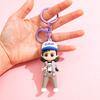 Nyckelring Hänge Tecknad Docka Design PVC Metall Nyckelring Flickvän Vän Födelsedagspresent Hänge Dekoration
