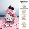 1pc Hello Kitty's Sweet Adventure Throw Blanket, Cartoon Character Decorative Blanket for Room, Soft Bedding Cover, Perfect Gift for Birthday or Holid