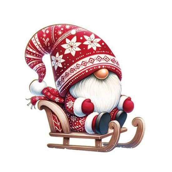 Christmas Gnome Ornaments Wooden Gnome Elf Hanging Decoration Cute Dwarf Doll Xmas Tree Pendant for Holiday Home Party Decor
