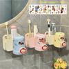 With Mouthwash Cup Toothbrush Rack Wall Mounted Bathroom Storage Rack Bathroom Accessories