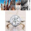 Elegant Full Rhinestone Silver Plated Luxury Ring With Micro-embellishments