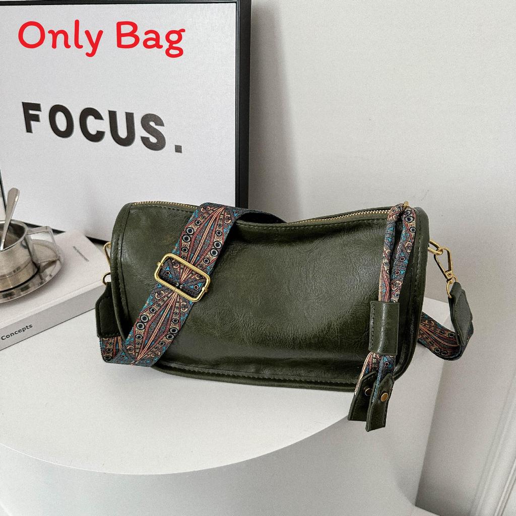 Pu Retro Mini Crossbody Bag With Zipper Closure For Daily Casual Wear