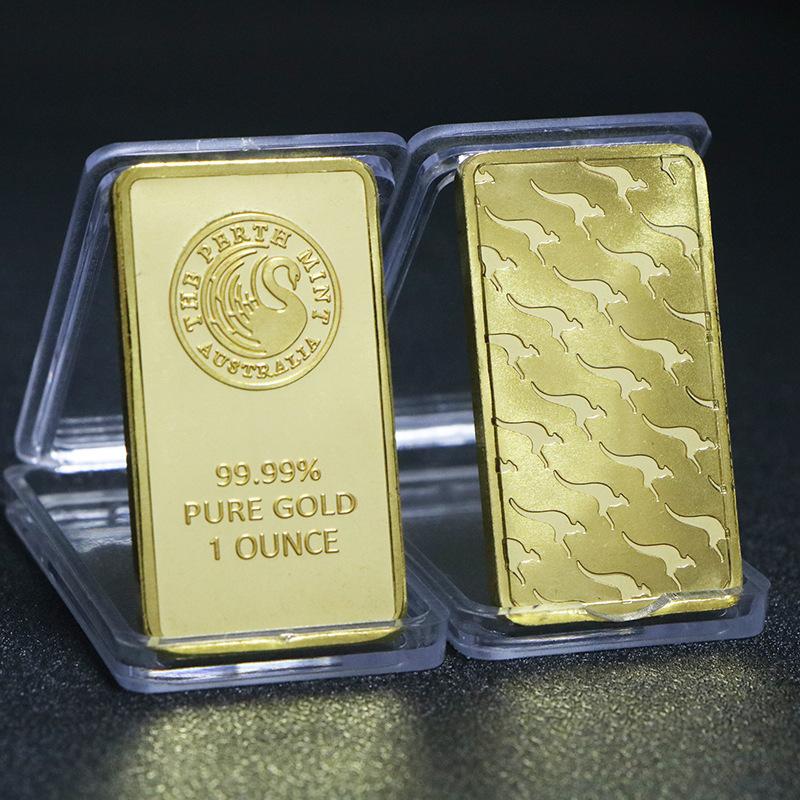 European USA Euro Gold Bar Fine Gold Commemorative Bullion Bar Collection