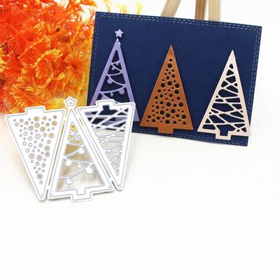 Sagome in Metallo per Albero di Natale Stencil Fustelle Fai da Te Scrapbooking Album Cartolina Goffratura