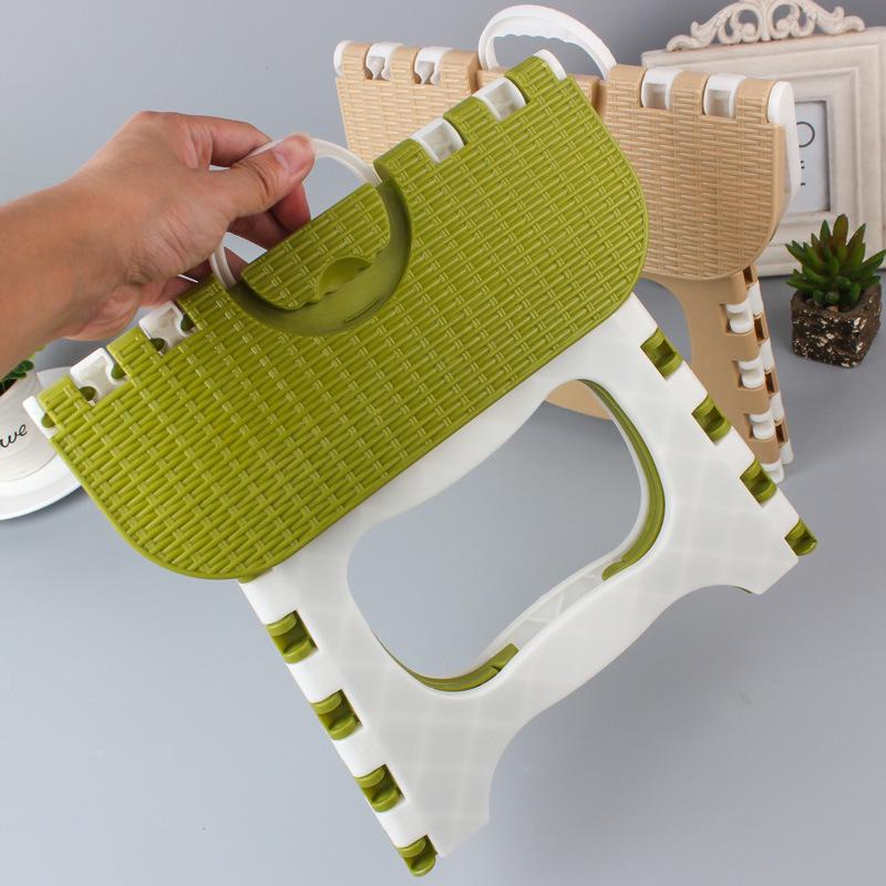 BD-03 Bambusmuster Tragbarer Klapphocker für Kinder & Erwachsene