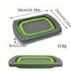 Foldable Extendable Plastic Colander - Kitchen Vegetable Fruit Washing Drain Basket Space-Saving Light Organizing Tool