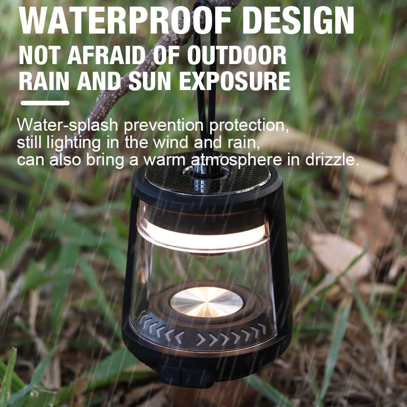 Outdoor Camping Light Ultra-long Endurance Hanging Tent Light Atmosphere Lighting Camping Light Charging Bluetooth Audio Light C