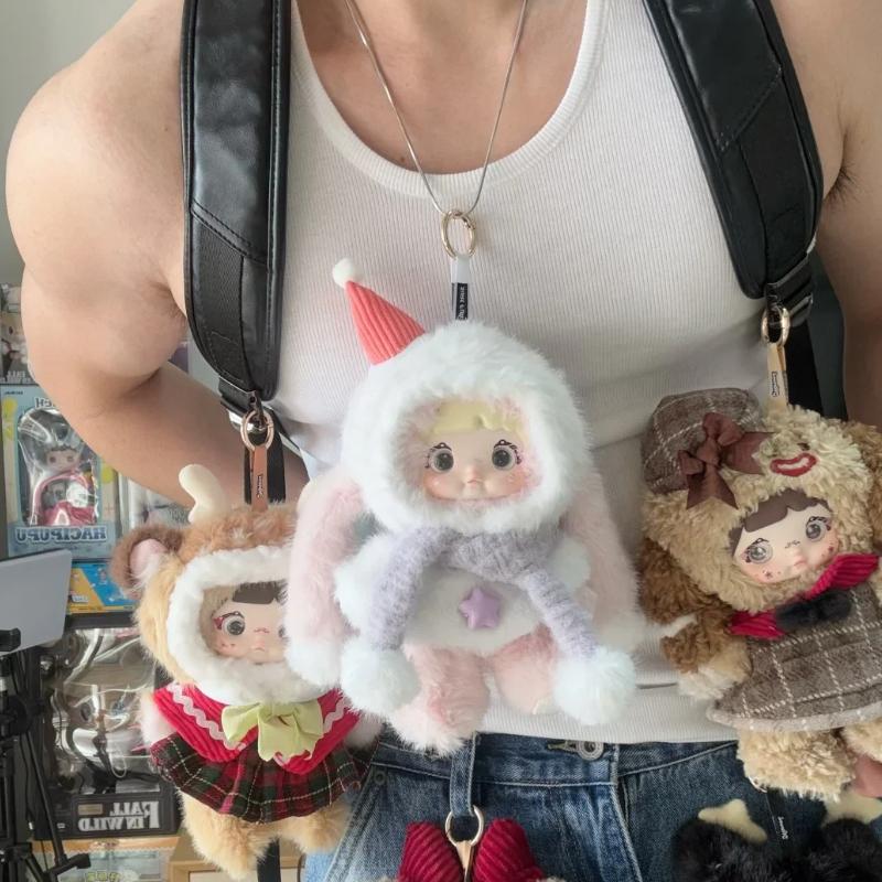 Top Toy Authentic Nommi Wonderful Christmas Night Series Blind Box Trendy Toy Cute Plush Doll Keychain Bag Charm Gift For Kids