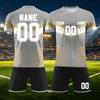 Anpassbares DIY Zweiteiliges Sporttrikot-Set: Kurzarmshirt und Shorts mit personalisiertem Nummernaufdruck für Teamuniformen