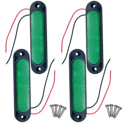 Wezomito LED Reflektor Boční Obrysové Světlo Univerzální /24V Malé Směrové Reflektory pro Běžné Vozy, Lehké Nákladní Vozy (Sada 4)