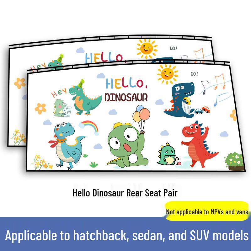 Rear Seat Blackout Sunshade Curtains for Kids