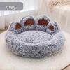 double silk grey bear paw, 70cm diameter