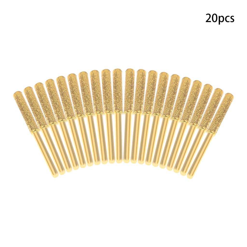 20Pcs Chainsaw Sharpening Grinding Stones Chainsaw Burr Grinding Head File for Sharpening Chainsaw Blade Polishing Grinding Tool