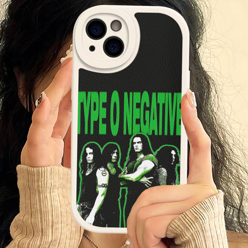 Rock Band T-Type O Negative Music For IPhone 16 15 14 16E 13 12 11 Pro Max Plus Phone Leather Case