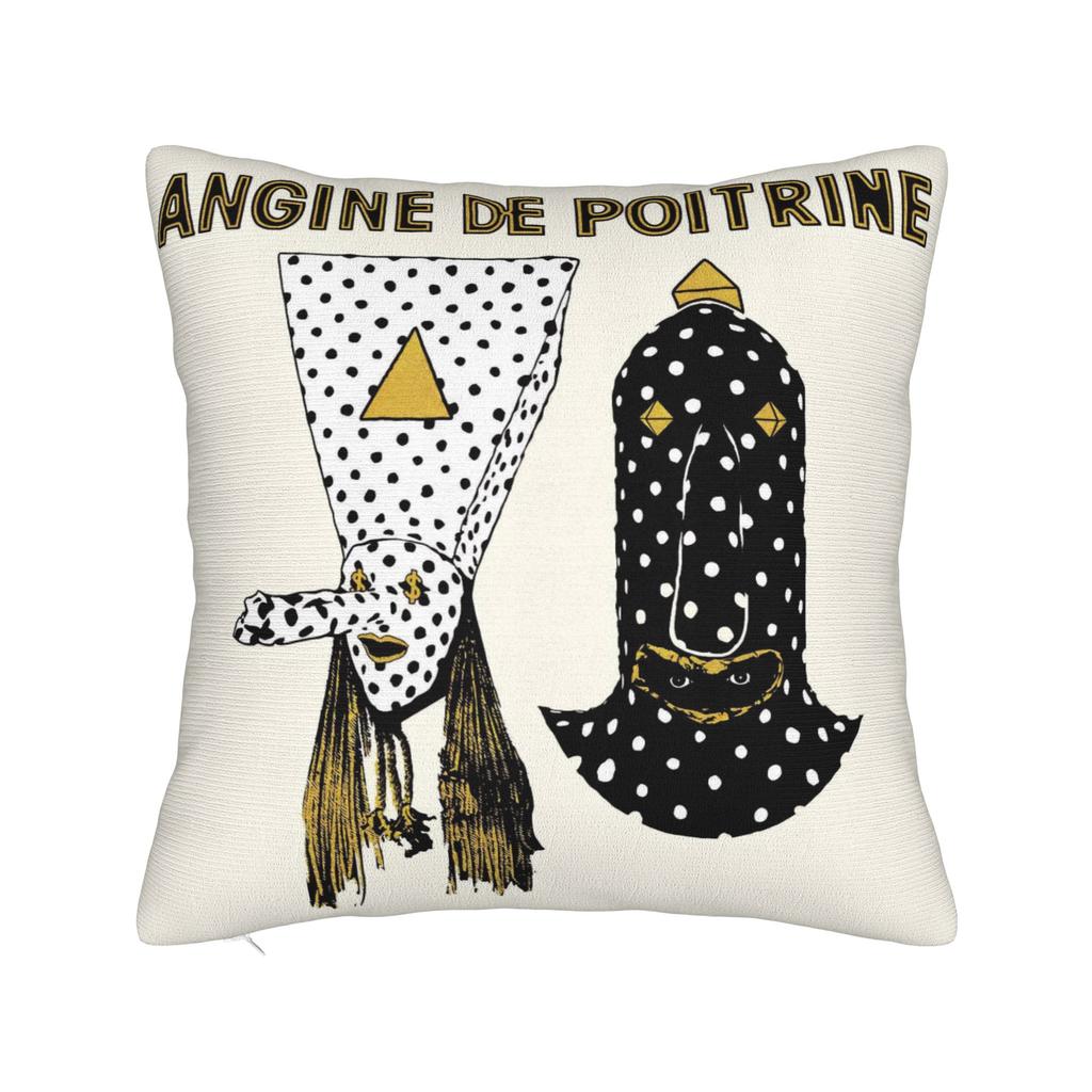 Metal Angine de Poitrine Rock Music Square Pillowcases Polyester Home Cushion Case Creative Decorative Pillow Cover