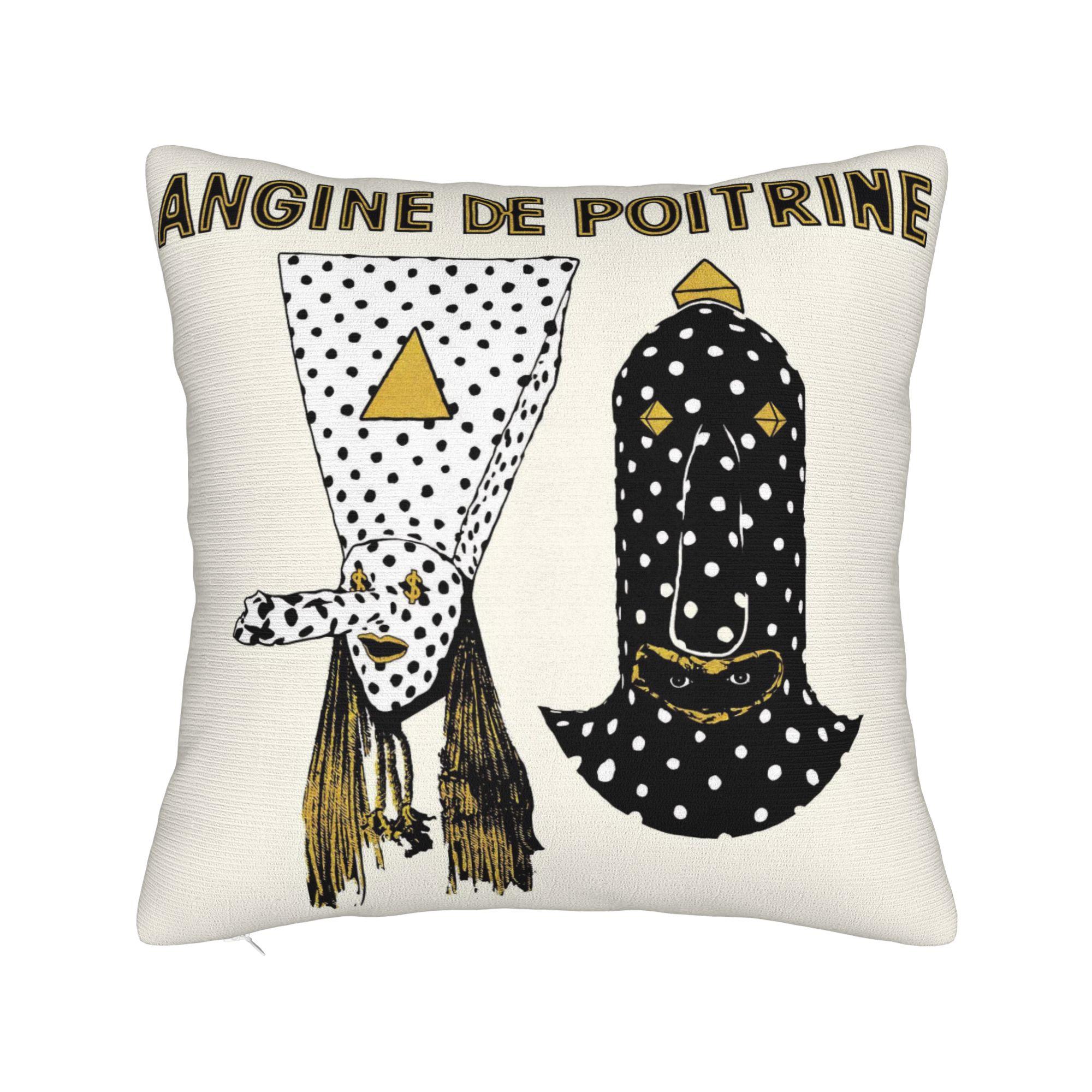 Angine De Poitrine Vierkante Kussenhoezen Polyester Auto Quebec Duo Sherpa Mantra Kussenhoes Leuke Decoratie Kussenhoes 45*45 45x45cm