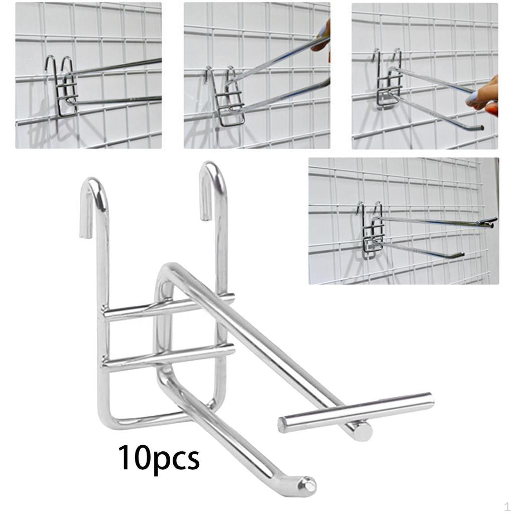 10 Pieces Display Hooks Hangers Panel for Retail Panels