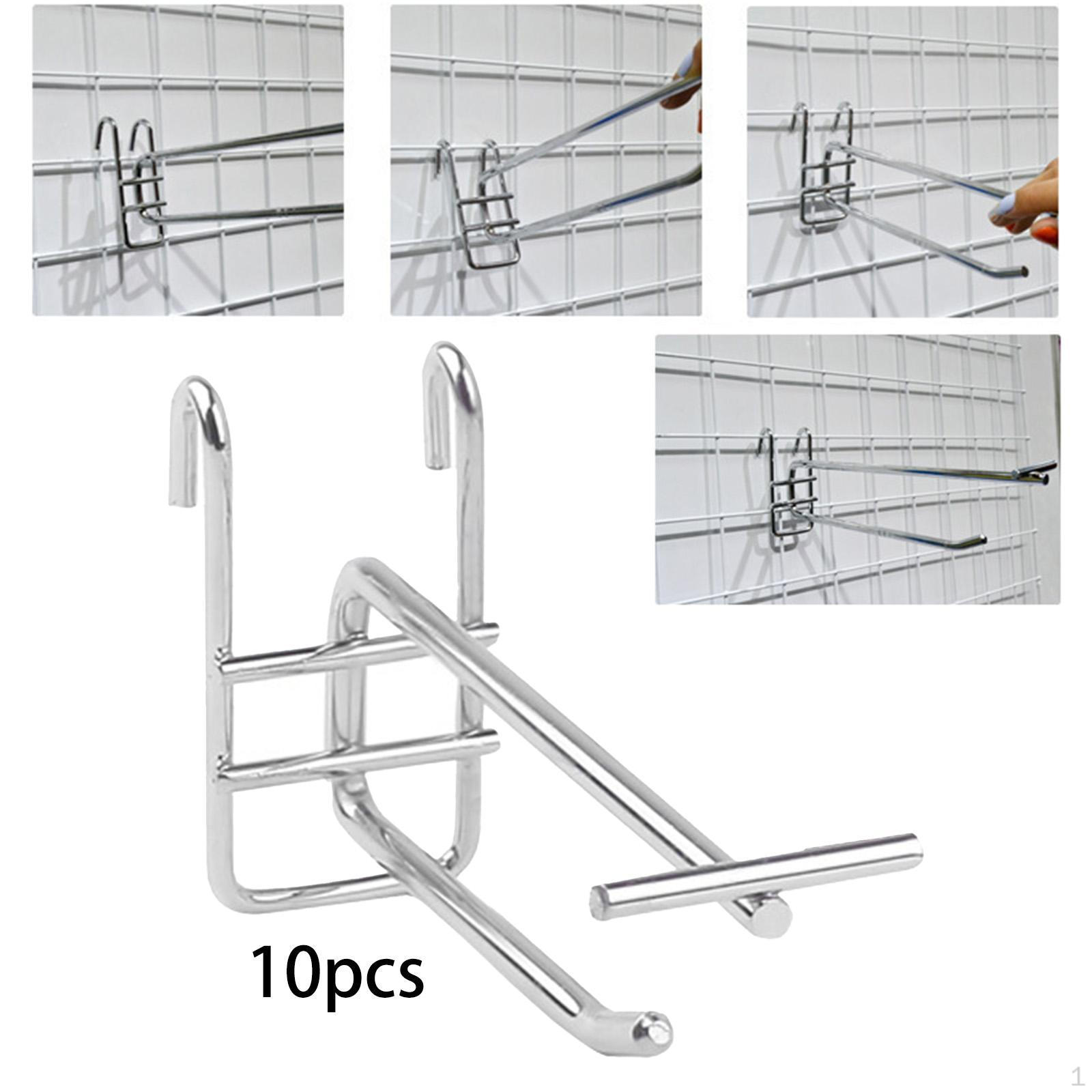 

10 шт. Дисплейные крючки Вешалки Панель для торговых панелей 10cm