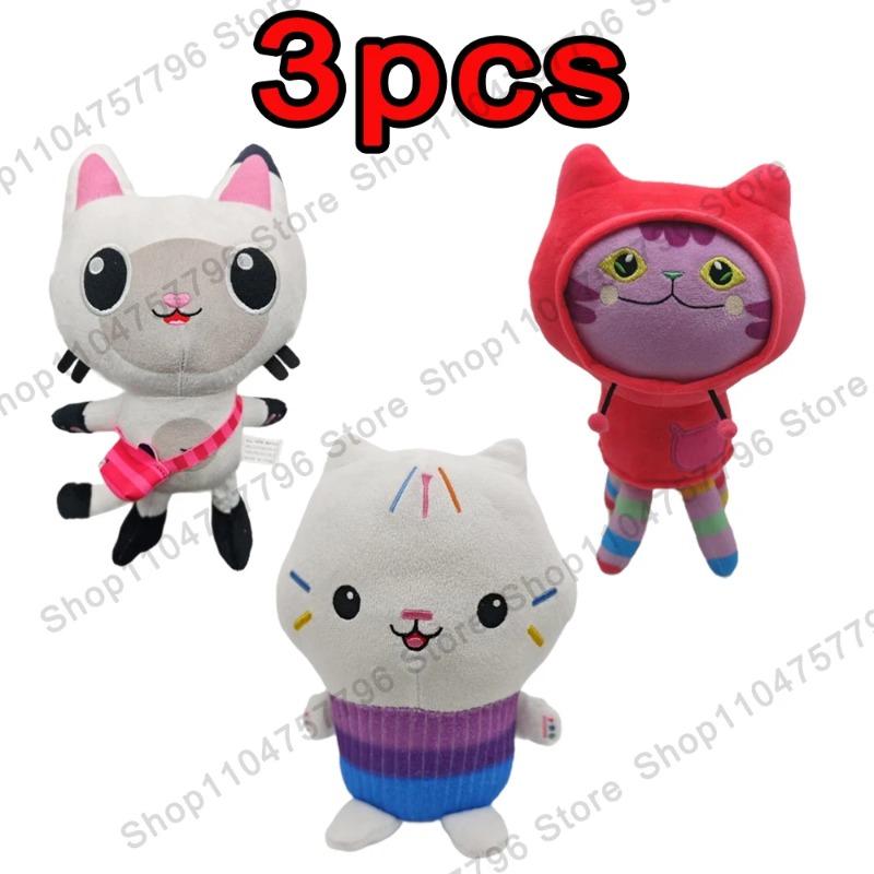 2026 New Gabbys Doll House Plush Toy Mercat Cartoon Stuffed Animals Smiling Cat Car Cat Hug Gaby Girl Birthday Gift