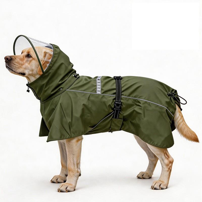 Wasserdichter Hunderegenmantel mit Kapuze Kleine Mittlere Große Rassen Labradoodle Golden Retriever Corgi Alle